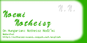 noemi notheisz business card